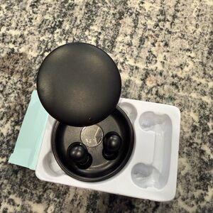 Black Wireless Earbuds with Charging Case